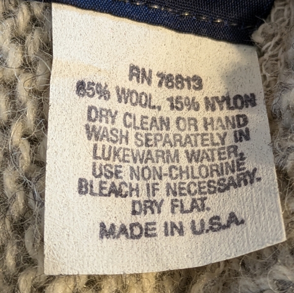 Vintage ASPETUCK TRADING CO Man's Sweater SIZE XL 85% Wool 15% Nylon - Picture 6 of 7